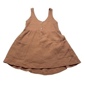 SHOW ME YOUR MUMU SMYM Weekend Mini Dress Womens XS Brown Gauze‎ Short Summer